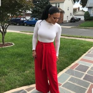 Red Palazzo Pants